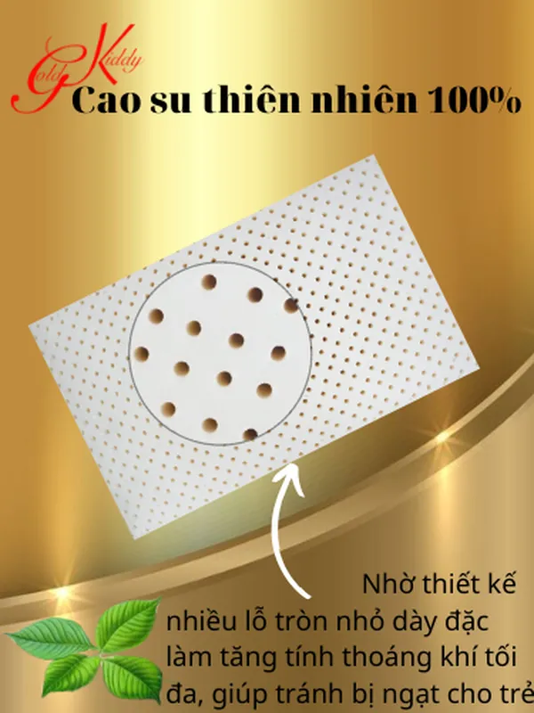 Gối cao su trẻ em dày 2.5p (30*50 cm)