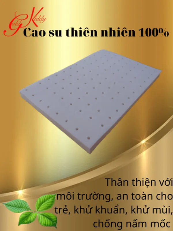 Gối cao su trẻ em dày 2.5p (30*50 cm)