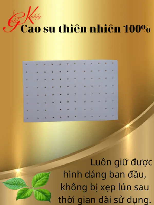 Gối cao su trẻ em dày 2.5p (30*50 cm)