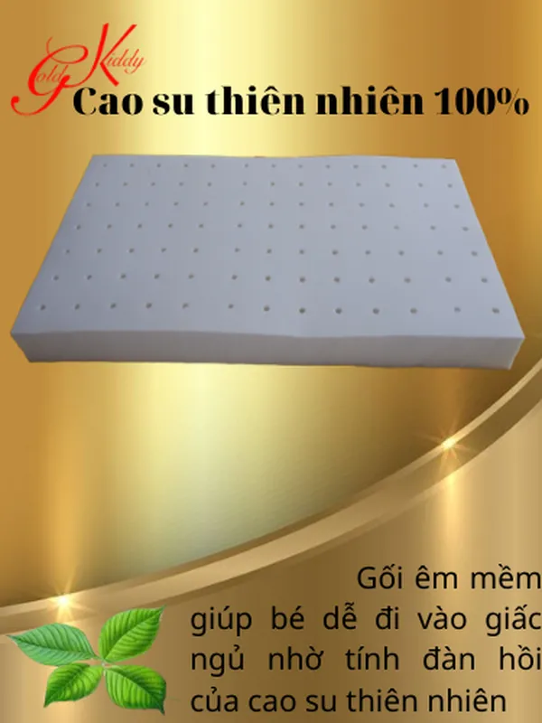 Gối cao su thiên nhiên trẻ em 5p (30*50 cm)