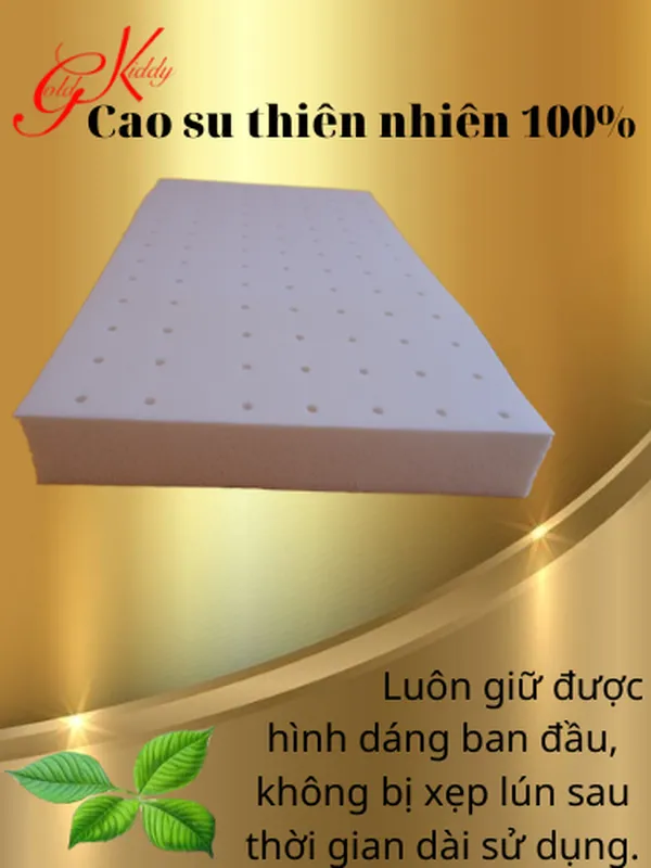 Gối cao su thiên nhiên trẻ em 5p (30*50 cm)