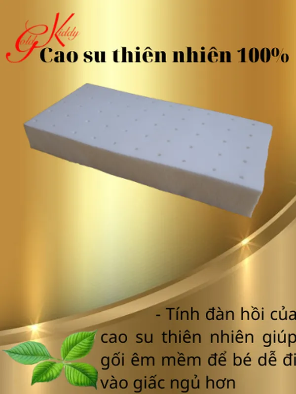 Gối cao su trẻ em dày 5cm(20*40)