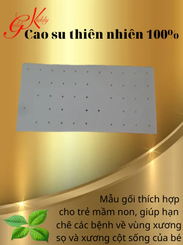 Gối cao su trẻ em dày 5cm(20*40)