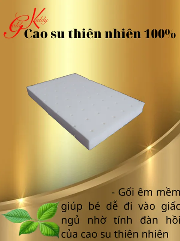 Gối cao su cho trẻ sơ sinh (20*30*2,5)