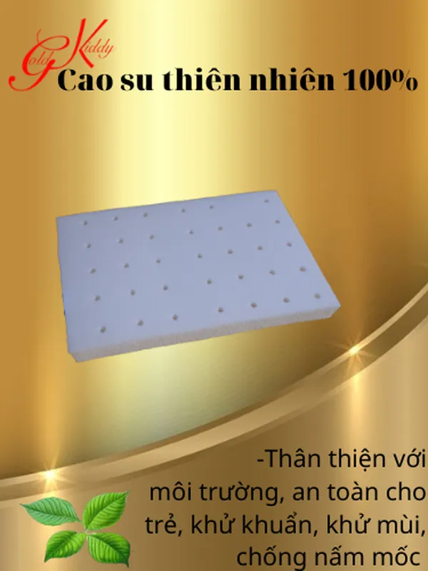 Gối cao su cho trẻ sơ sinh (20*30*2,5)