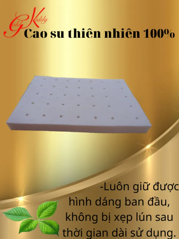 Gối cao su cho trẻ sơ sinh (20*30*2,5)