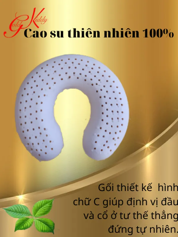 Gối choàng cổ cao su thiên nhiên