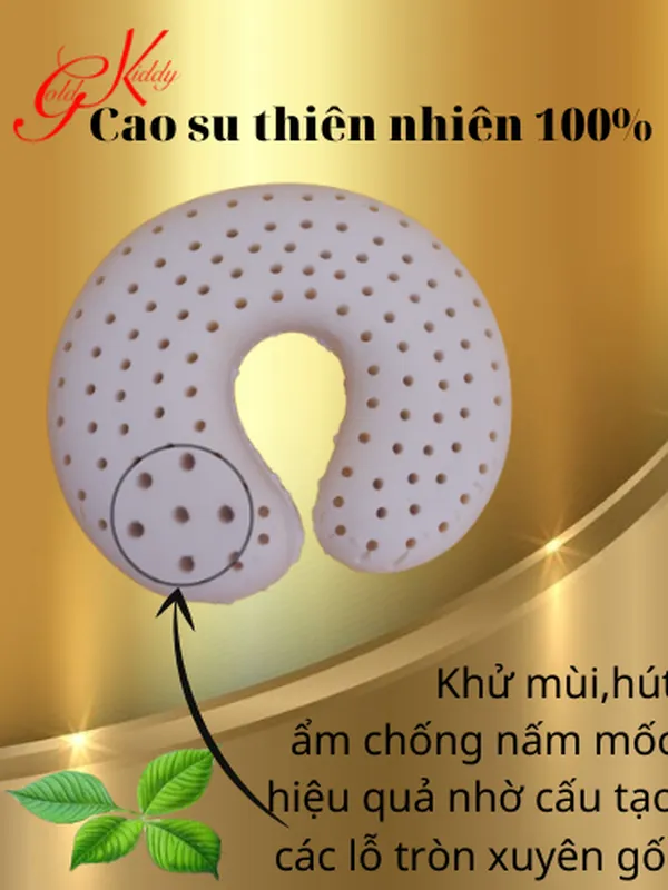 Gối choàng cổ cao su thiên nhiên