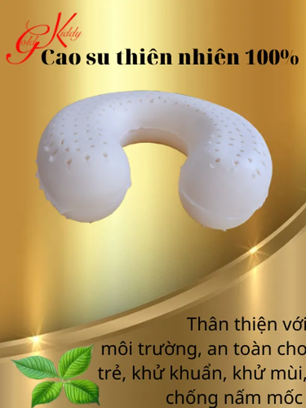 Gối choàng cổ cao su thiên nhiên
