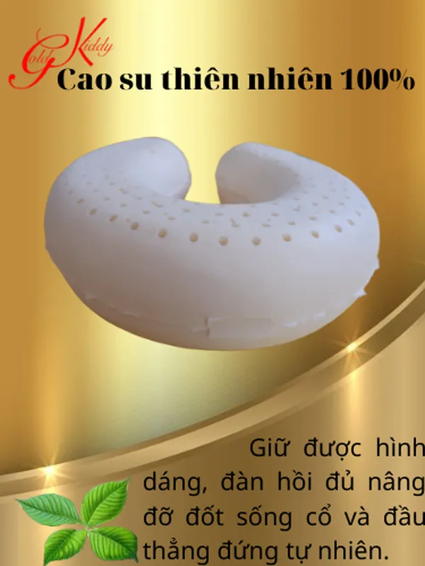 Gối choàng cổ cao su thiên nhiên