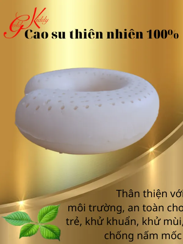 Gối choàng cổ cao su thiên nhiên