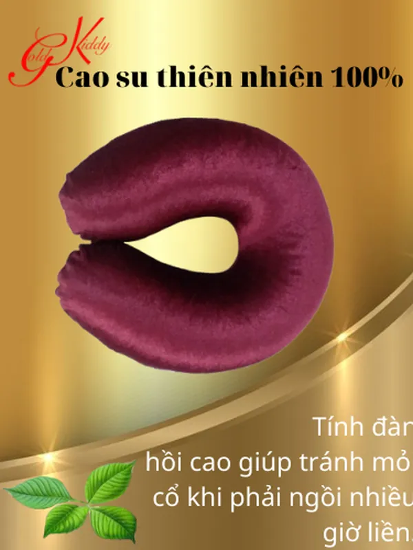 Gối choàng cổ cao su thiên nhiên