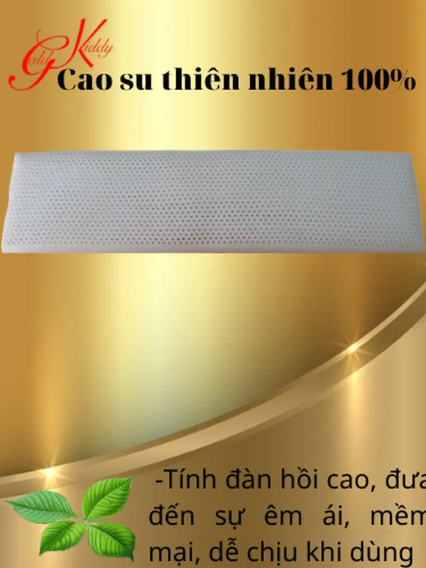Gối đôi cao su thiên nhiên 150*14 cm