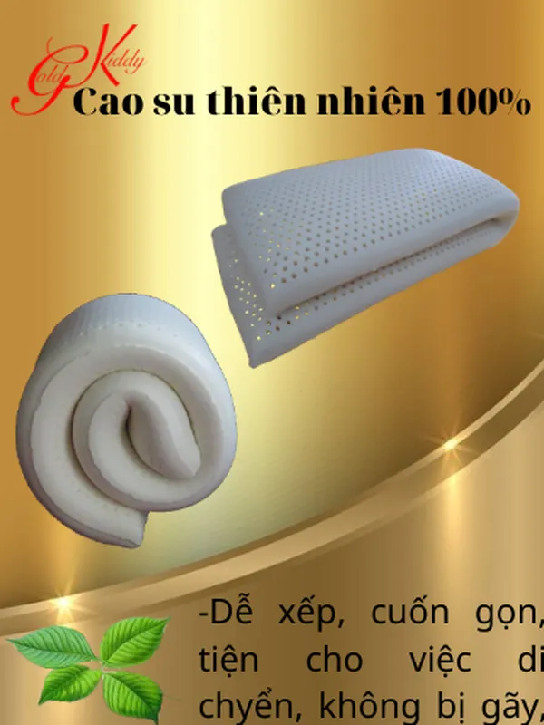 Gối đôi cao su thiên nhiên 150*14 cm