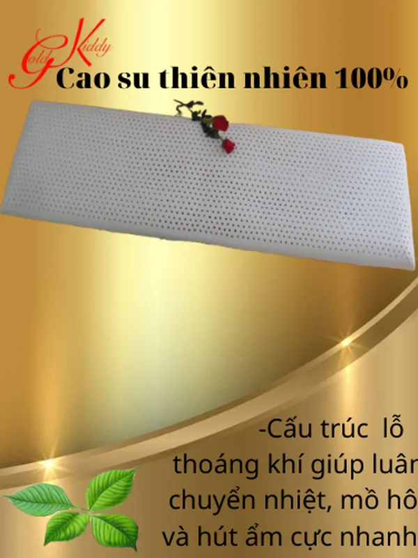 Gối đôi cao su thiên nhiên 150*14 cm