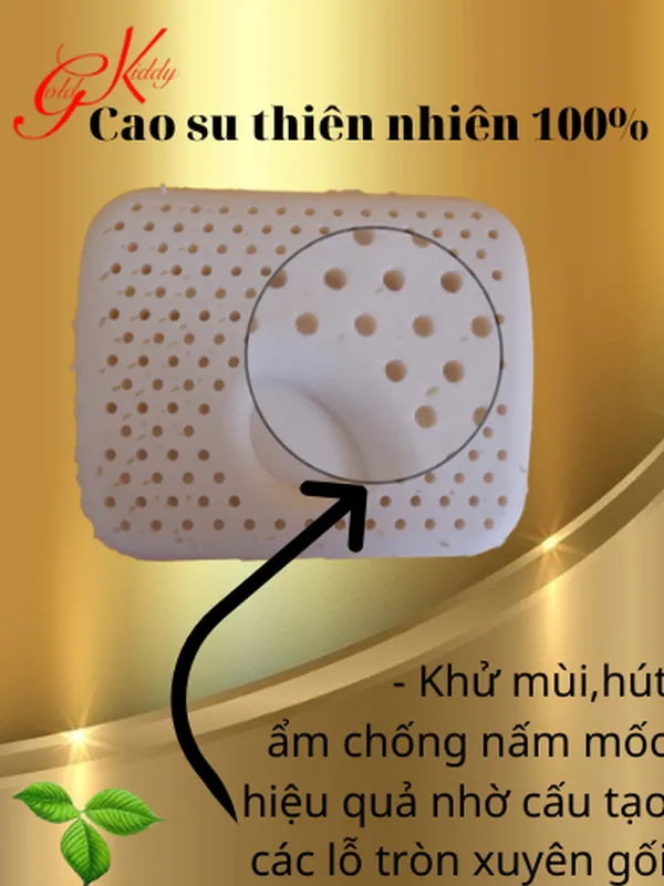 Gối lõm cao su cho trẻ sơ sinh