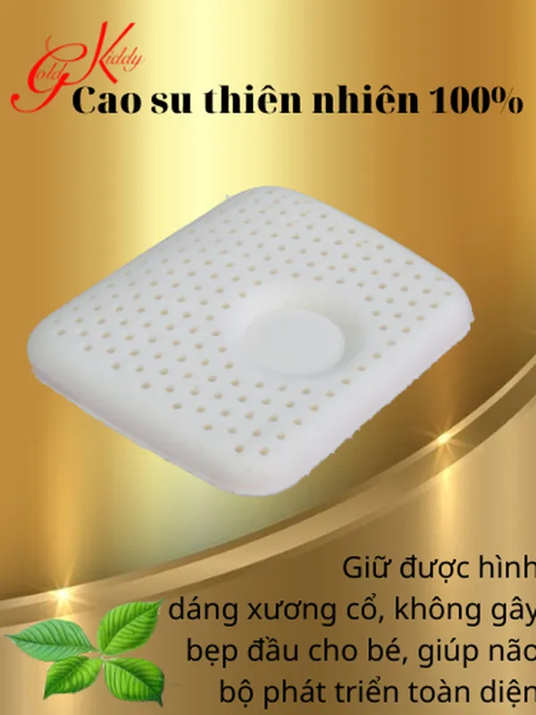 Gối lõm cao su cho trẻ sơ sinh