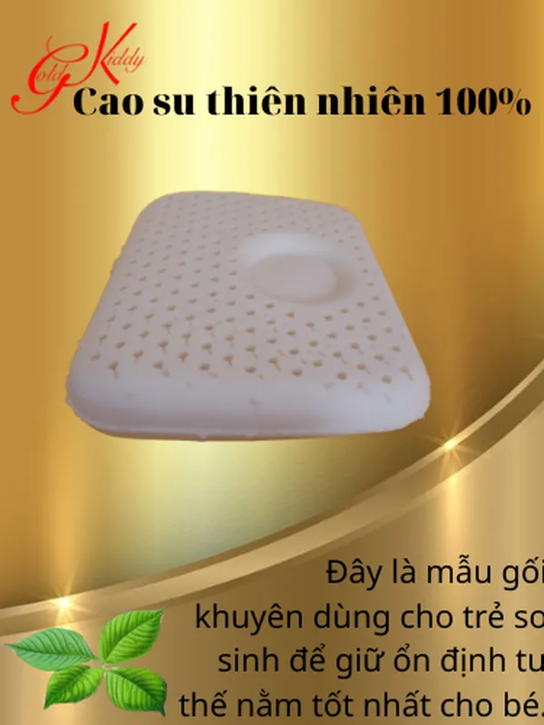 Gối lõm cao su cho trẻ sơ sinh