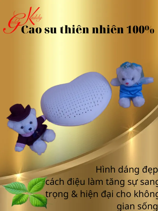 Gối trang trí hình tim bằng cao su