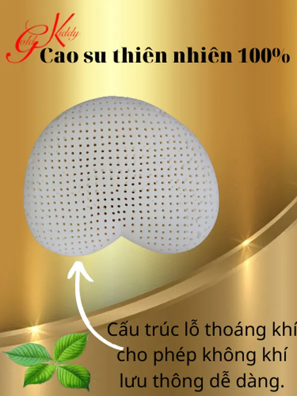 Gối trang trí hình tim bằng cao su