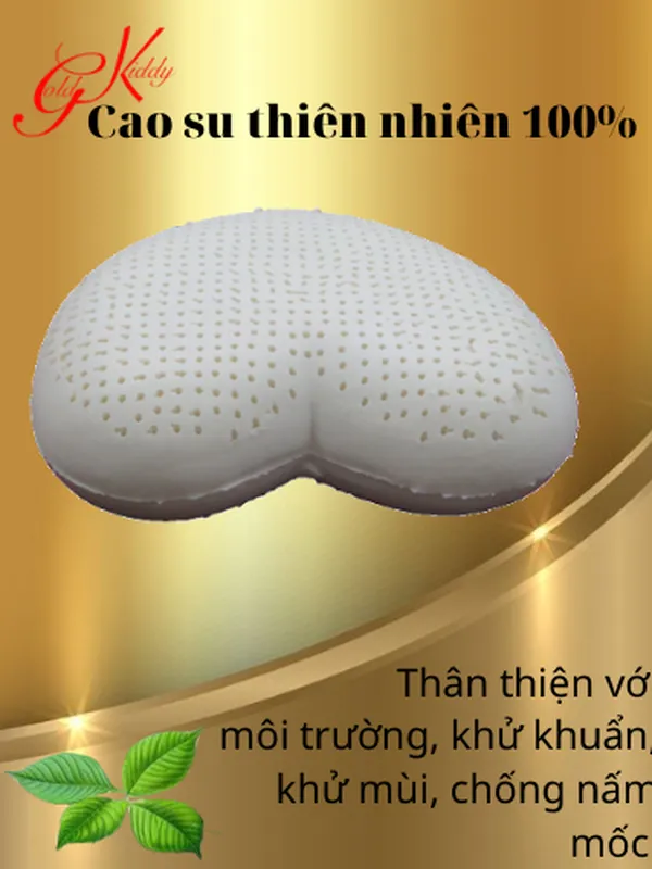 Gối trang trí hình tim bằng cao su