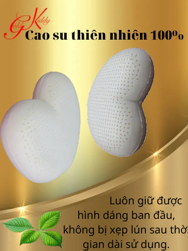 Gối trang trí hình tim bằng cao su