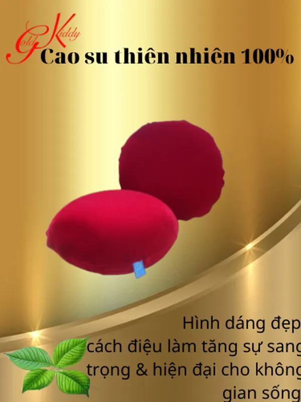 Gối trang trí hình tròn bằng cao su
