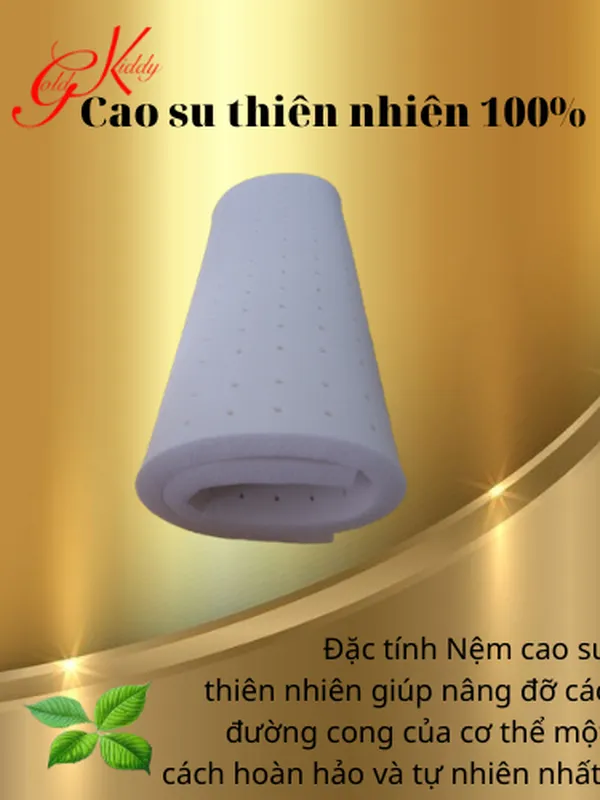 Nệm cao su thiên nhiên 5p (cm)