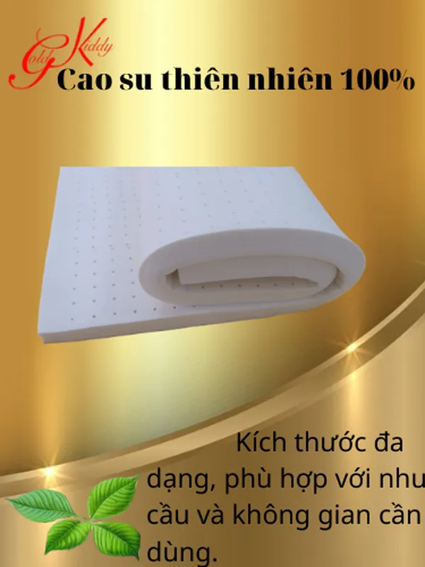 Nệm cao su thiên nhiên 5p (cm)