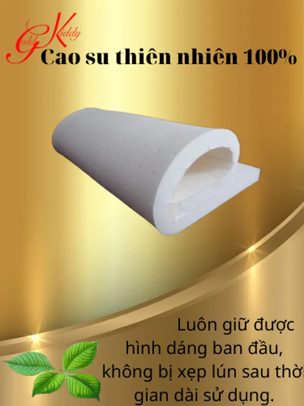 Nệm cao su thiên nhiên 5p (cm)