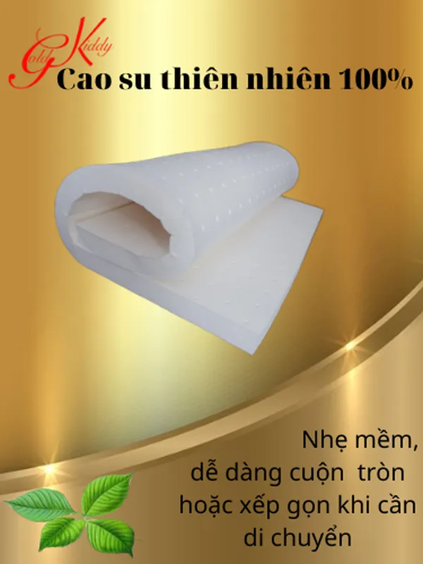 Nệm cao su thiên nhiên 5p (cm)