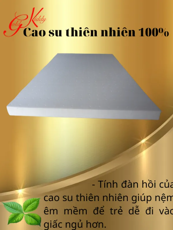 Nệm cao su thiên nhiên trẻ em 5p (cm)