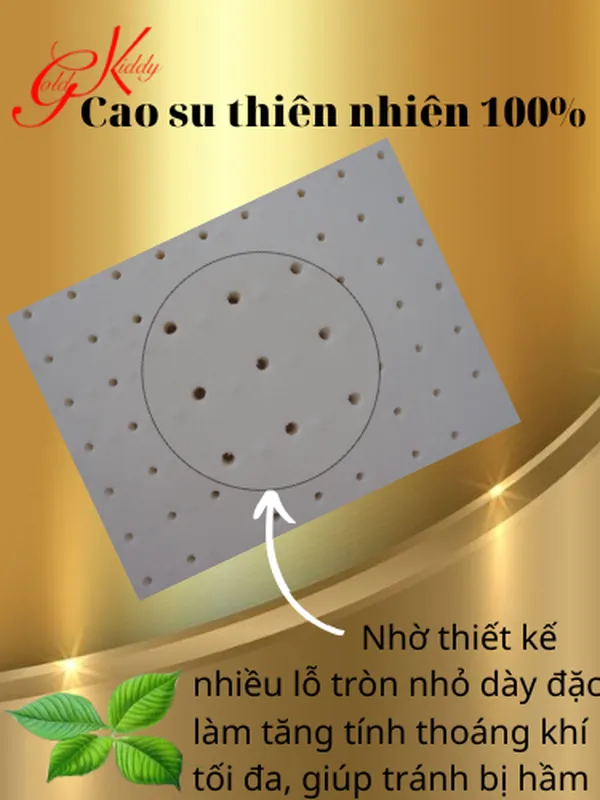 Nệm xếp 3 cao su thiên nhiên trẻ em 2,5 cm (p)