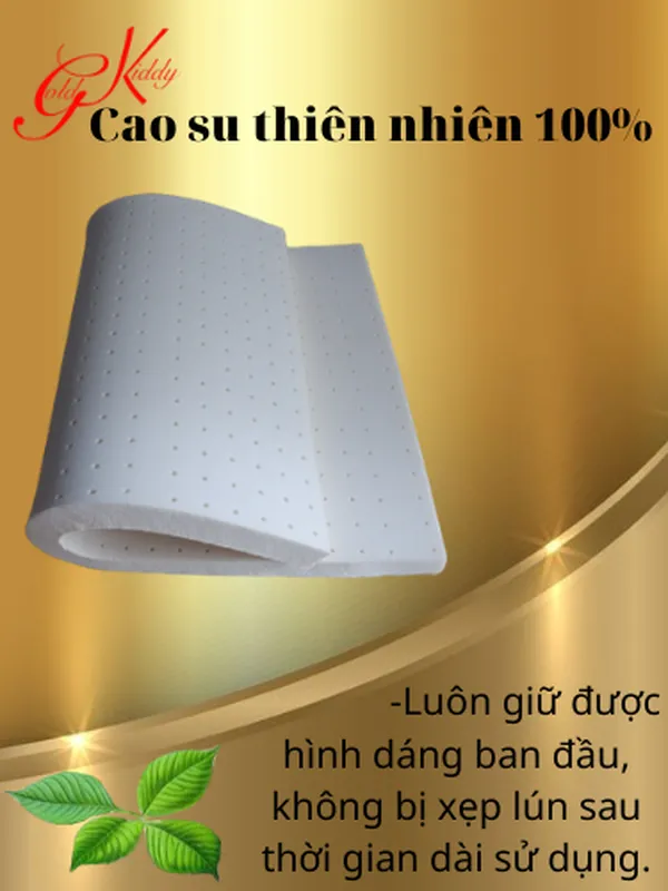 Nệm cao su thiên nhiên trẻ em 5p (cm)
