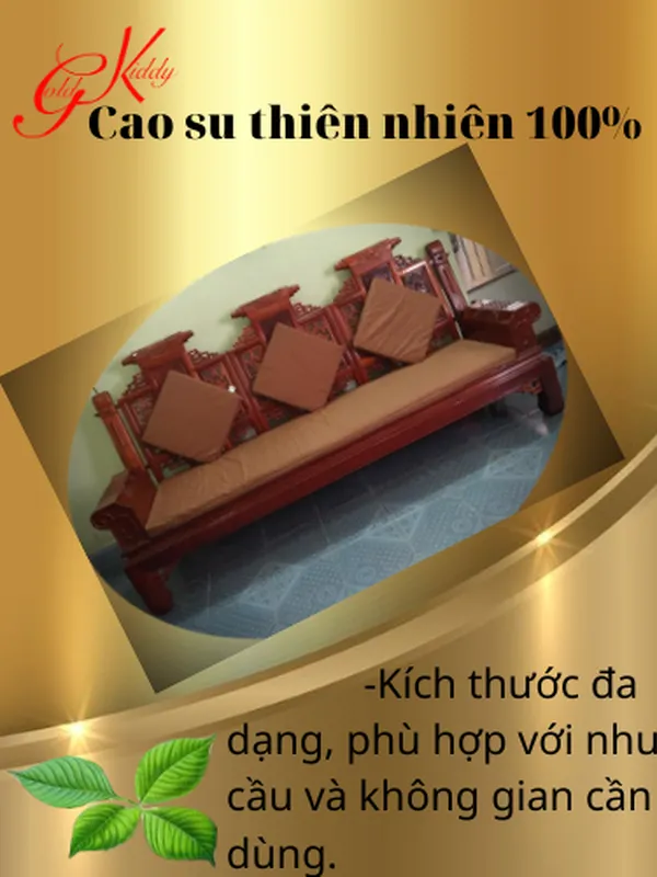 Thảm ghế ngồi cao su 50*50*2,5 cm