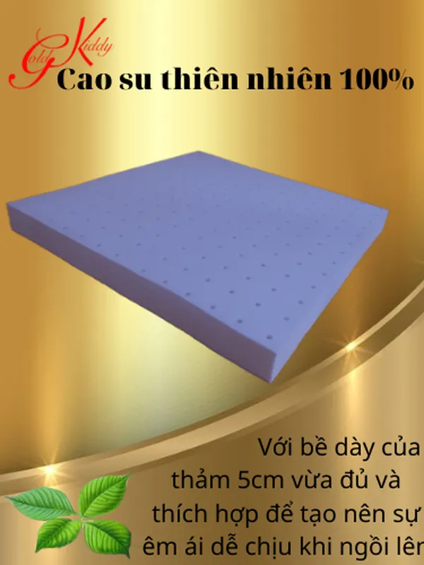Thảm ghế ngồi cao su 50*50*5 cm