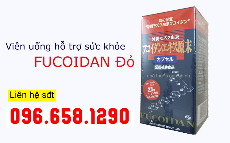 Okinawa Fucoidan Kanehide Bio 150 viên (Fucoidan-đỏ)
