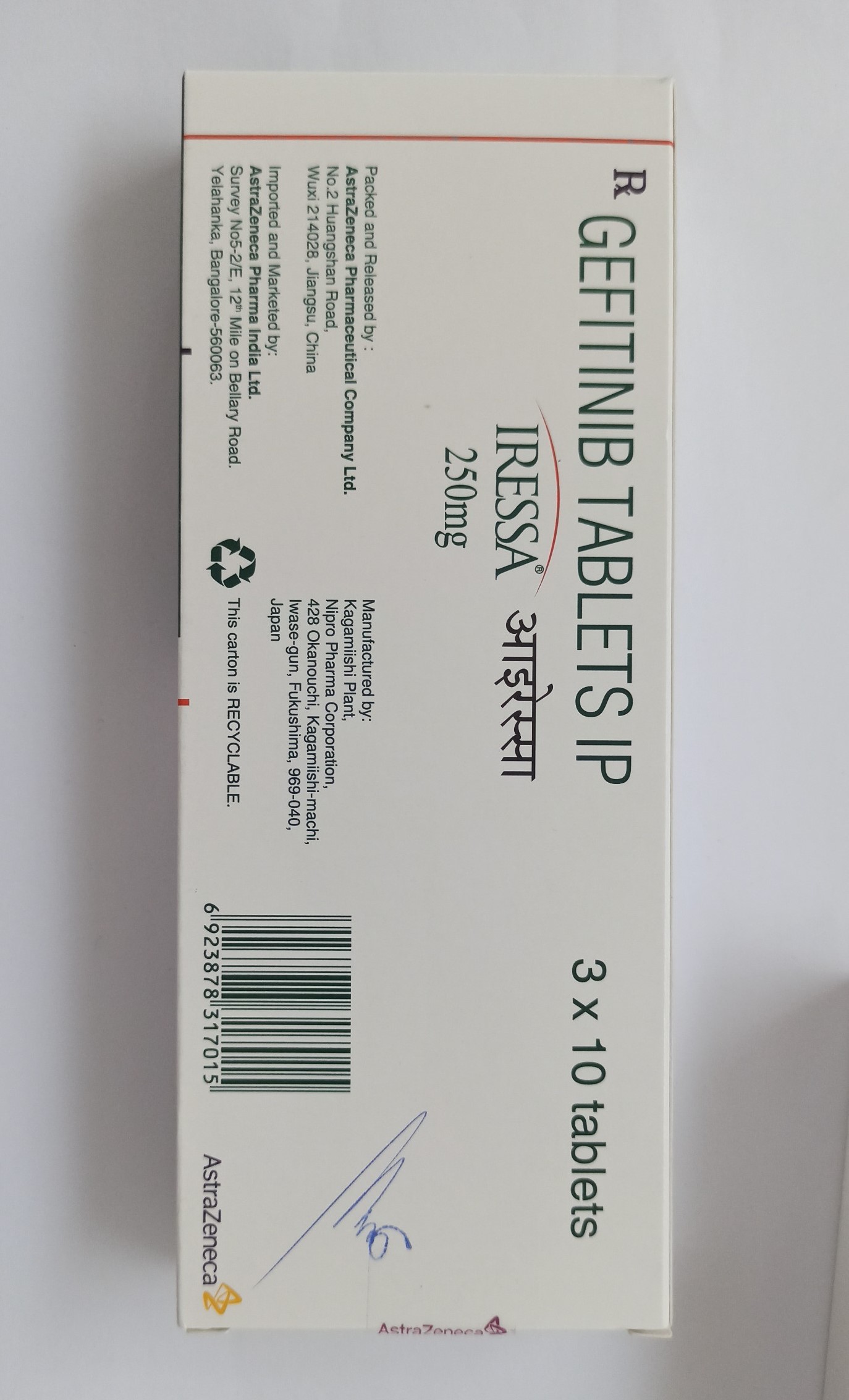 Thuốc IRESSA 250 mg