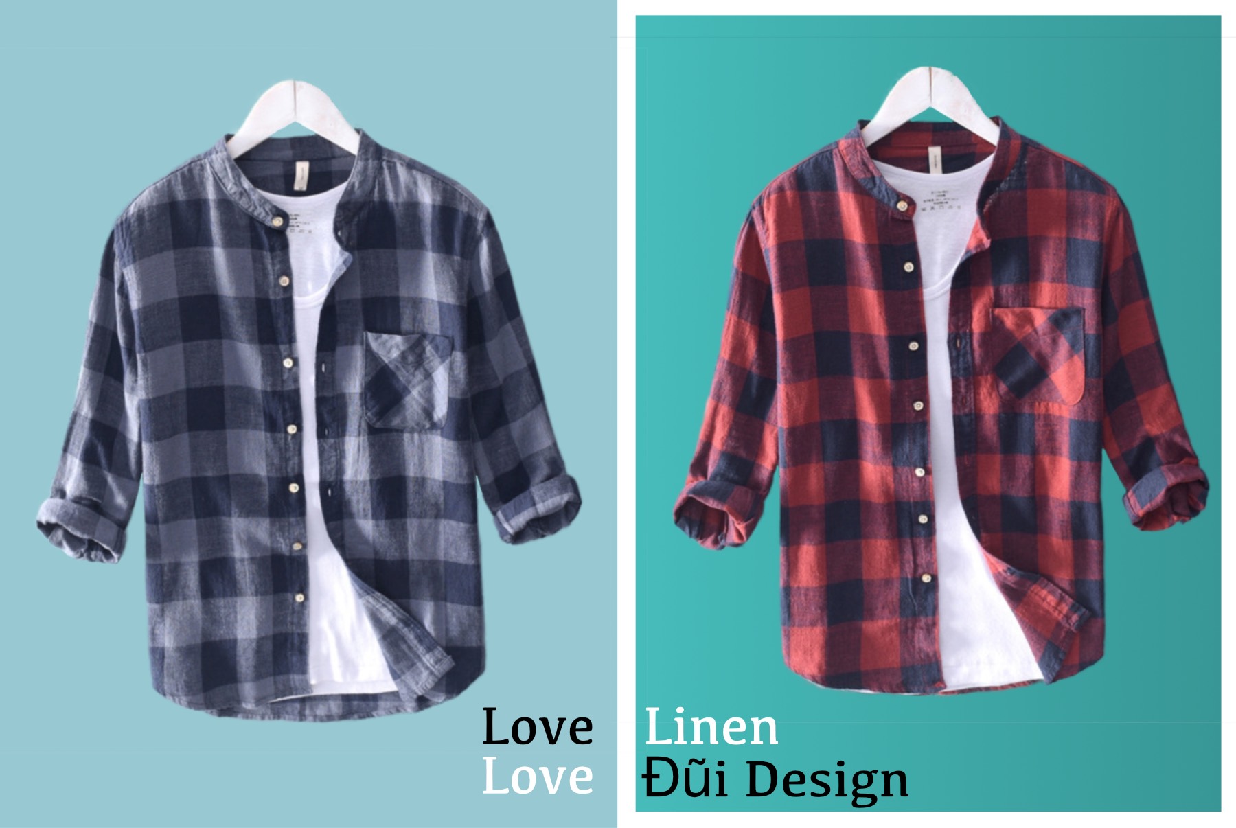 áo đũi nam cổ trụ tay lỡ carô áo đũi nam cổ trụ tay lỡ carô