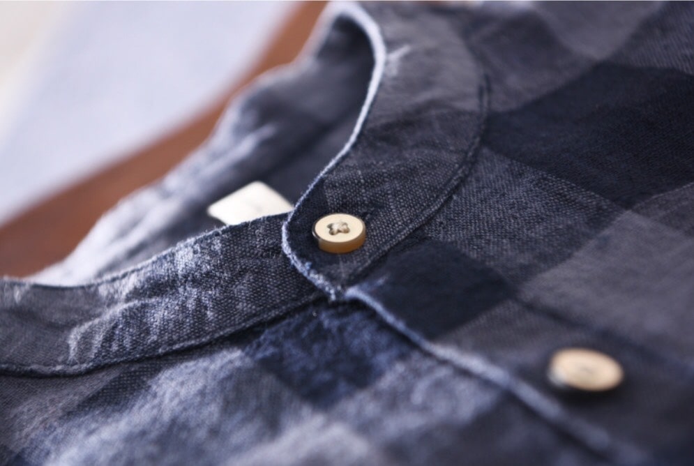 áo đũi nam cổ trụ tay lỡ xanh carô áo đũi nam cổ trụ tay lỡ xanh carô