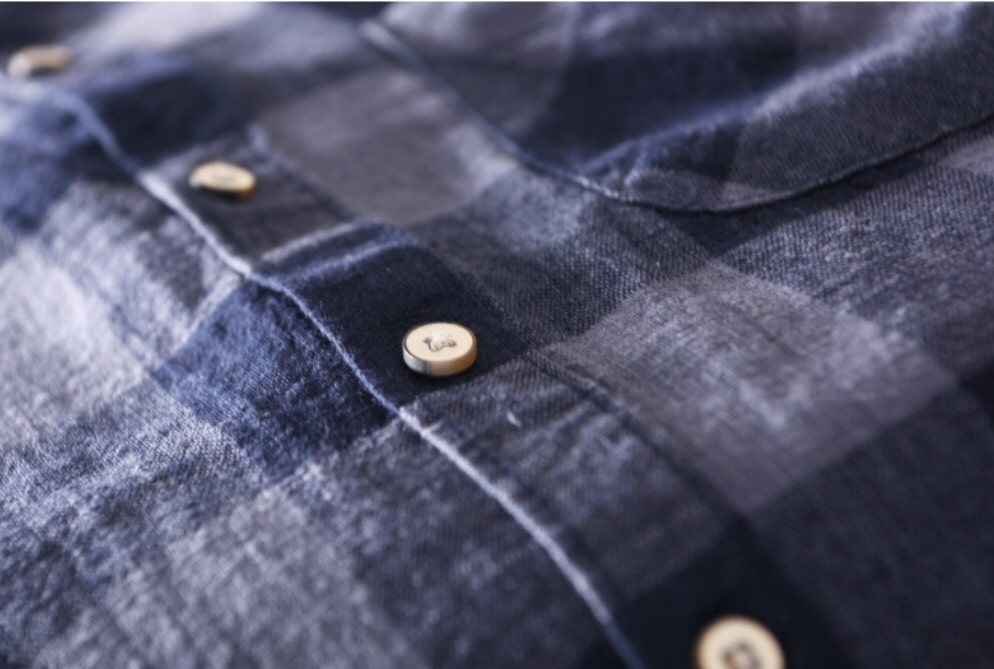 áo đũi nam cổ trụ tay lỡ xanh carô áo đũi nam cổ trụ tay lỡ xanh carô