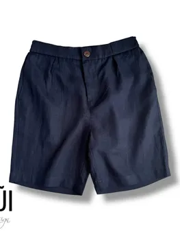 Quần đũi nam sooc cạp chun xanh đen