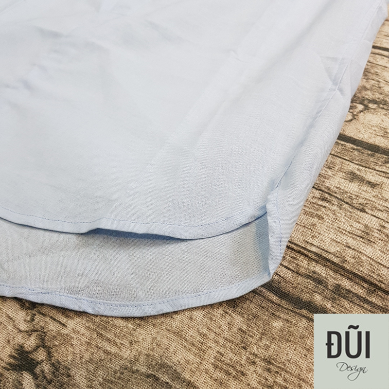 Áo đũi nam xanh chui cộc tay M3