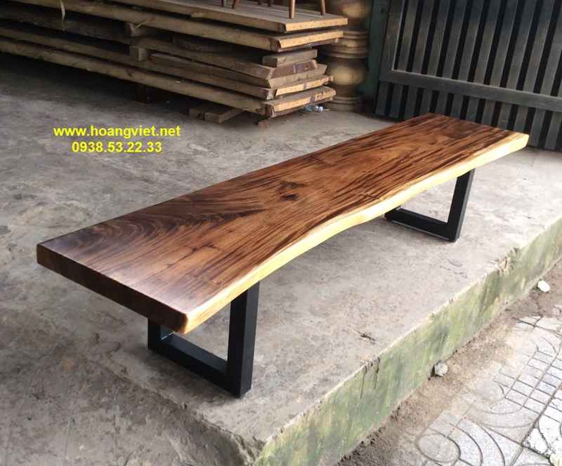 Ghế băng dài gỗ chân sắt Ghế băng dài gỗ chân sắt