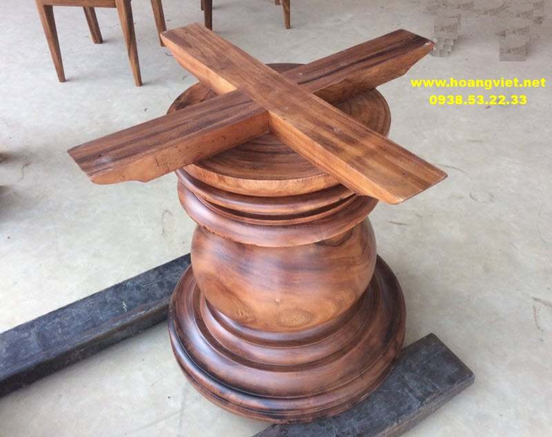 Chân bàn gỗ me tây Chân bàn gỗ me tây