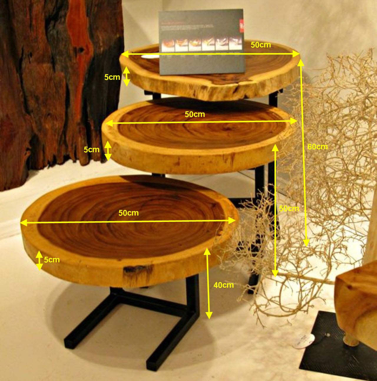 Kích thước bàn trà tròn gỗ me tây Kích thước bàn trà tròn gỗ me tây