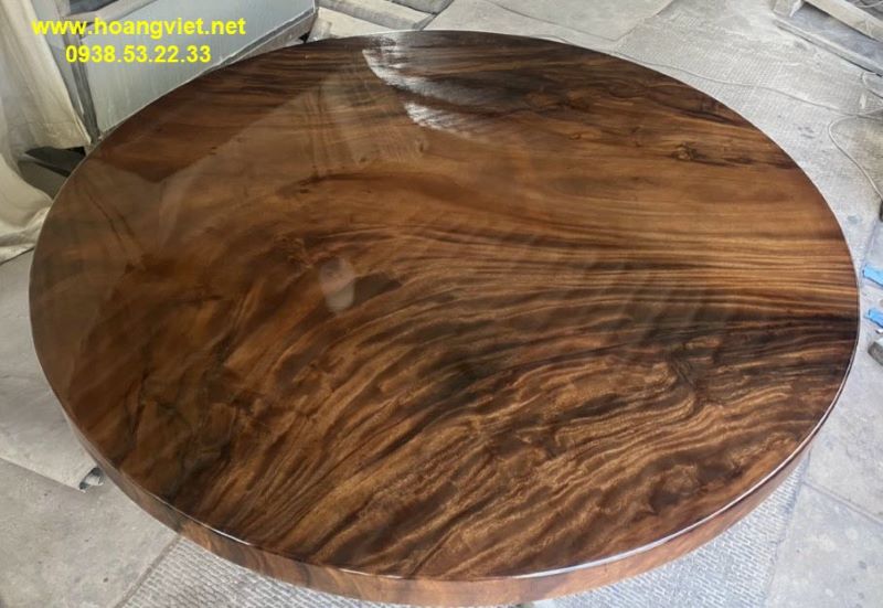 Mặt bàn tròn gỗ me tây giá rẻ Mặt bàn tròn gỗ me tây giá rẻ