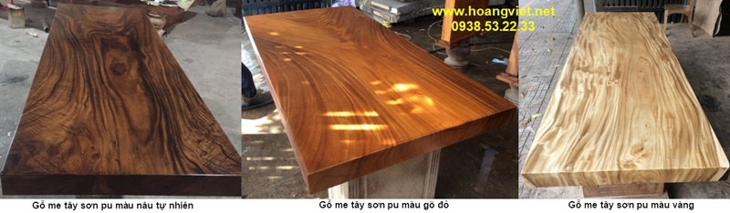 Màu sắc bàn gỗ me tây Màu sắc bàn gỗ me tây