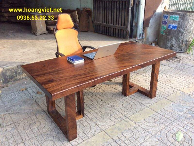 Bàn làm việc gỗ tự nhiên nguyên khối Bàn làm việc gỗ tự nhiên nguyên khối