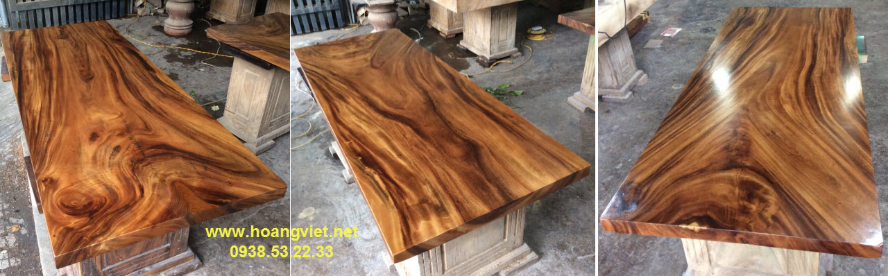 Mặt bàn me tây nguyên khối với hệ vân siêu đẹp, 70x5x170cm Mặt bàn me tây nguyên khối với hệ vân siêu đẹp, 70x5x170cm